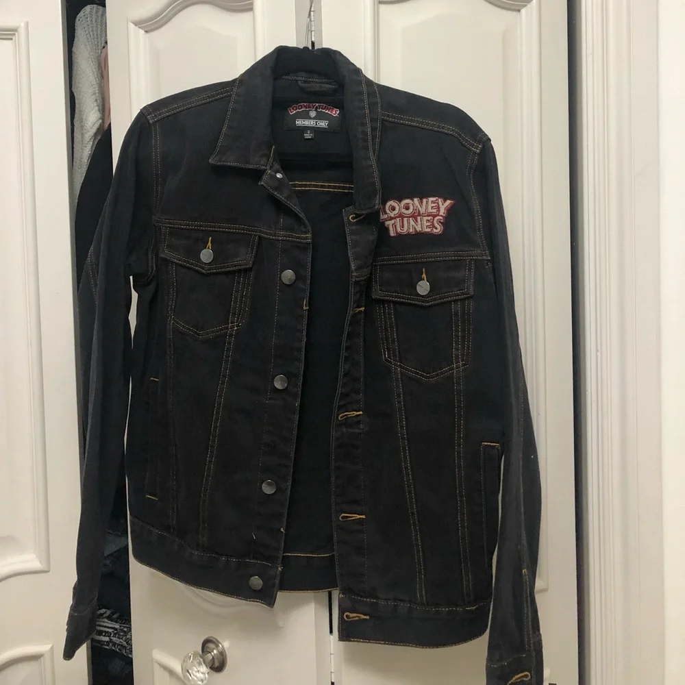 Members Only denim jacket looney tunes S mens - Picture 2 of 4
